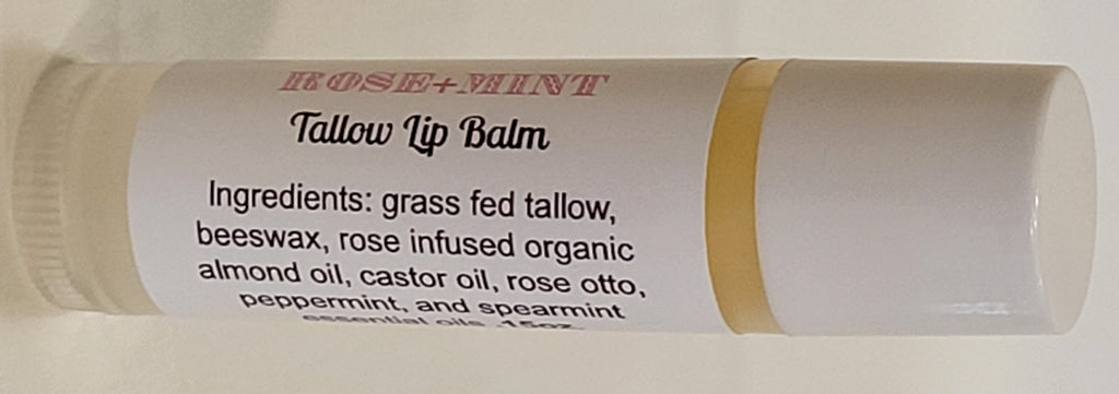 Rose+Mint Tallow Lip Balm image 0