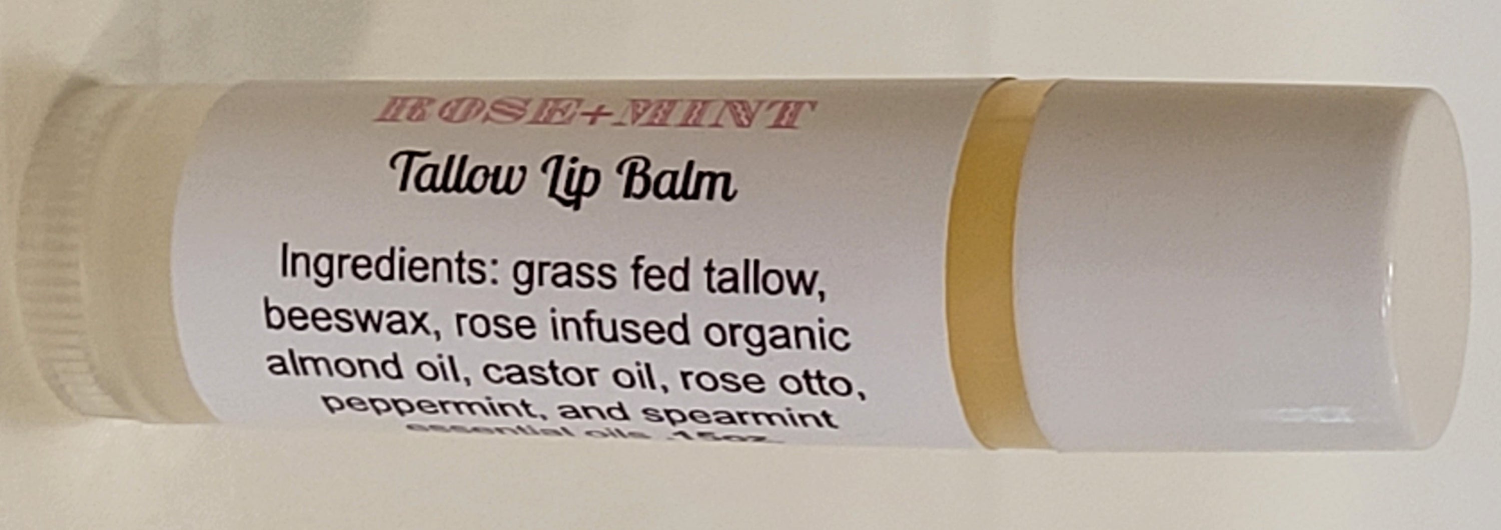 Rose+Mint Tallow Lip Balm image 0