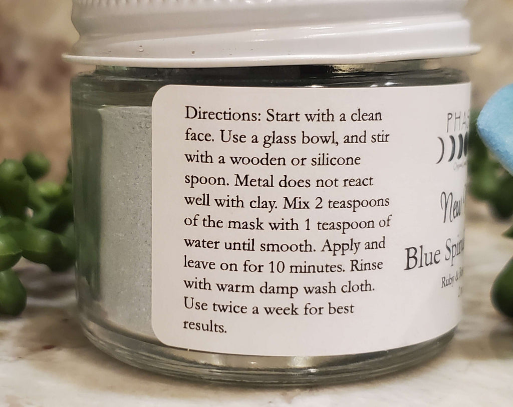 New Moon Blue Spirulina Mask, 2oz image 3
