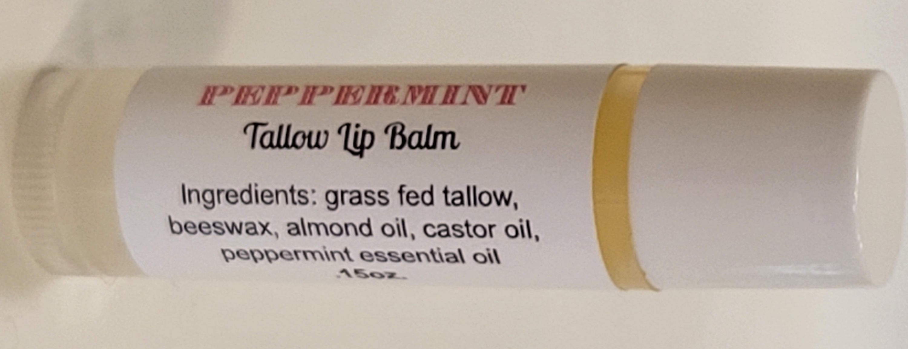 Peppermint Tallow Lip Balm image 0