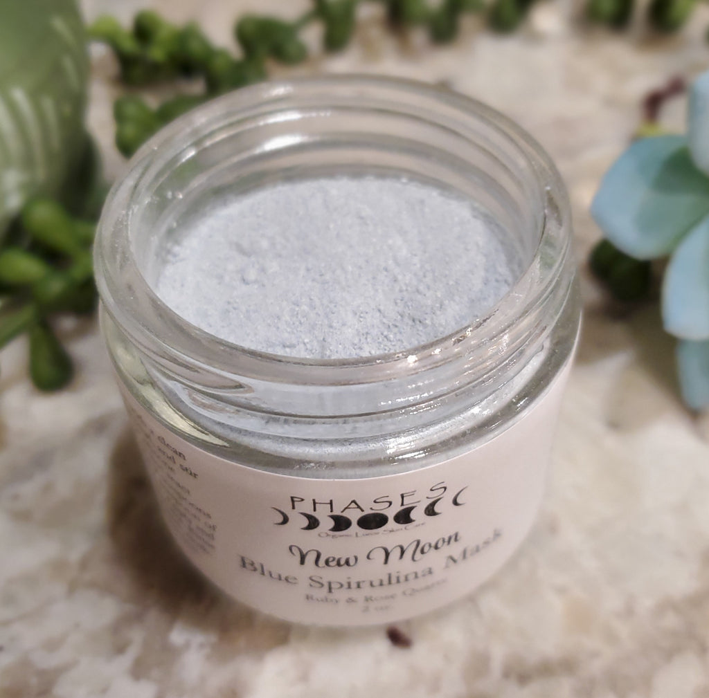 New Moon Blue Spirulina Mask, 2oz image 4