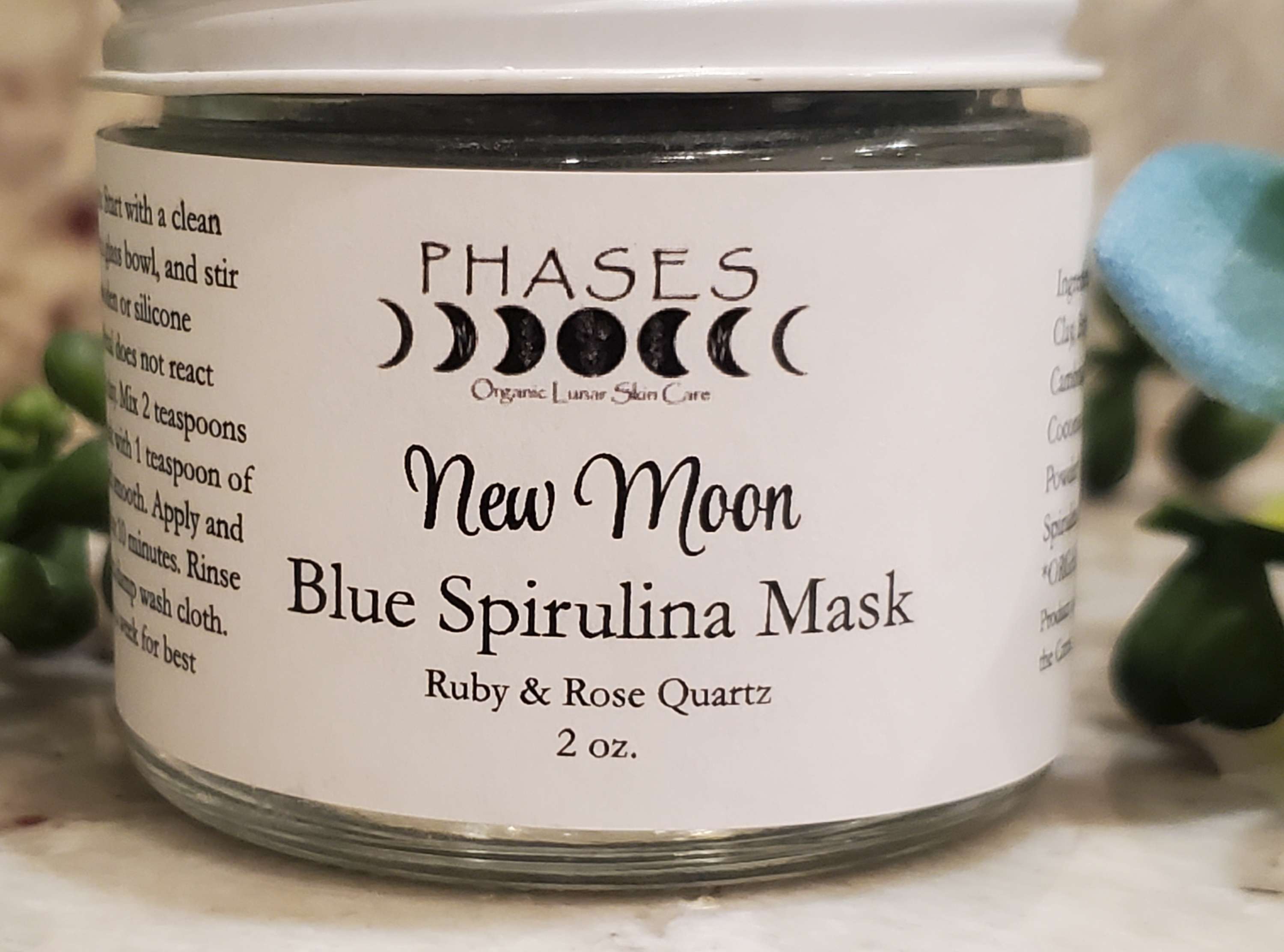 New Moon Blue Spirulina Mask, 2oz image 0