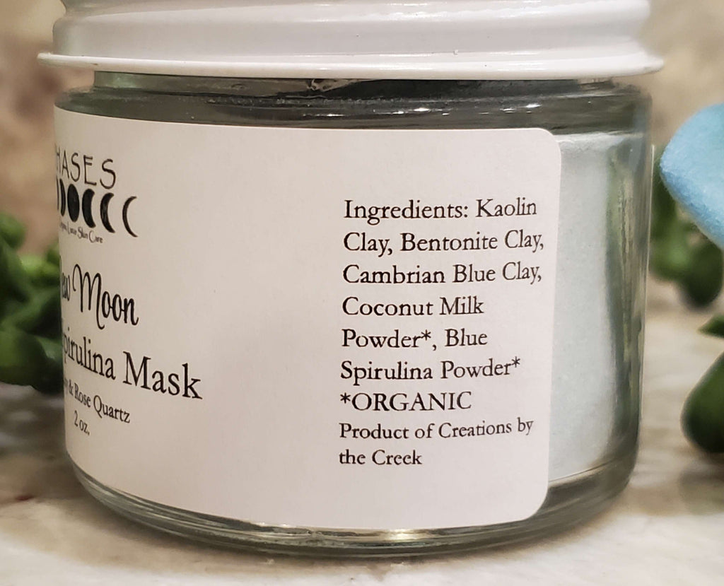 New Moon Blue Spirulina Mask, 2oz image 2
